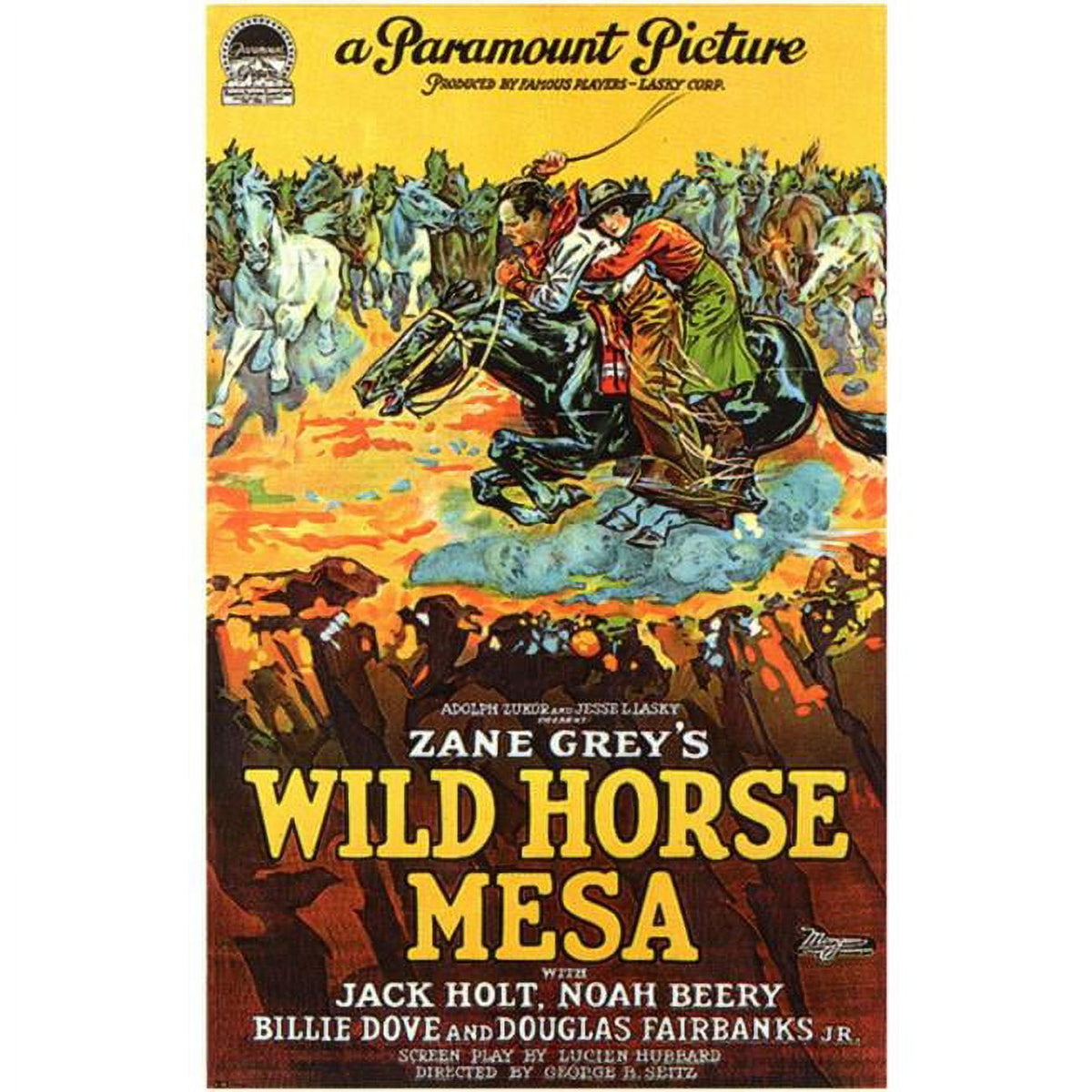 Wild Horse Mesa movie poster print in 27x40 size.