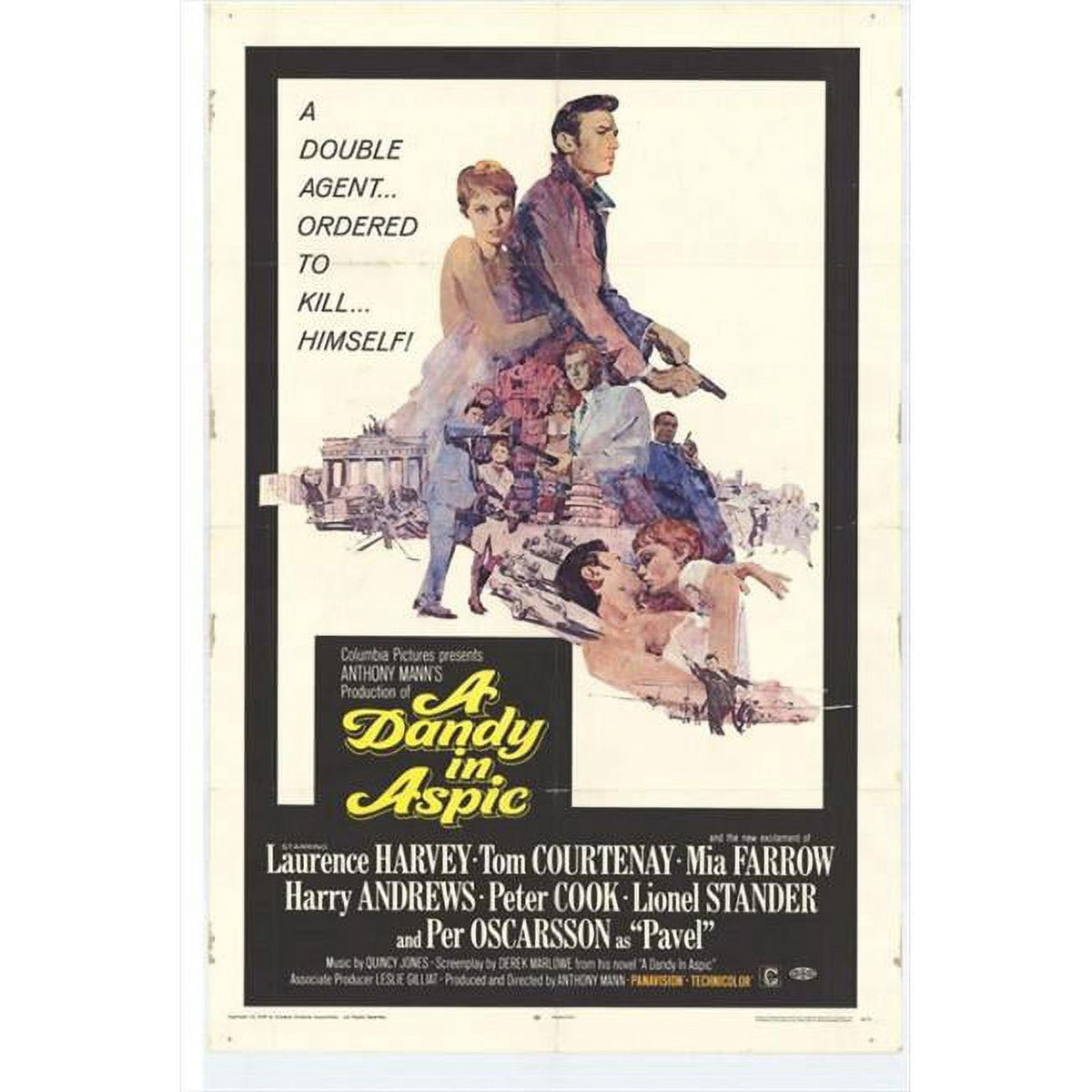 Dandy in Aspic Movie Poster Print 27x40 inch