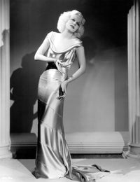 Reckless Jean Harlow vintage photo print from 1935, showcasing Hollywood glamour.