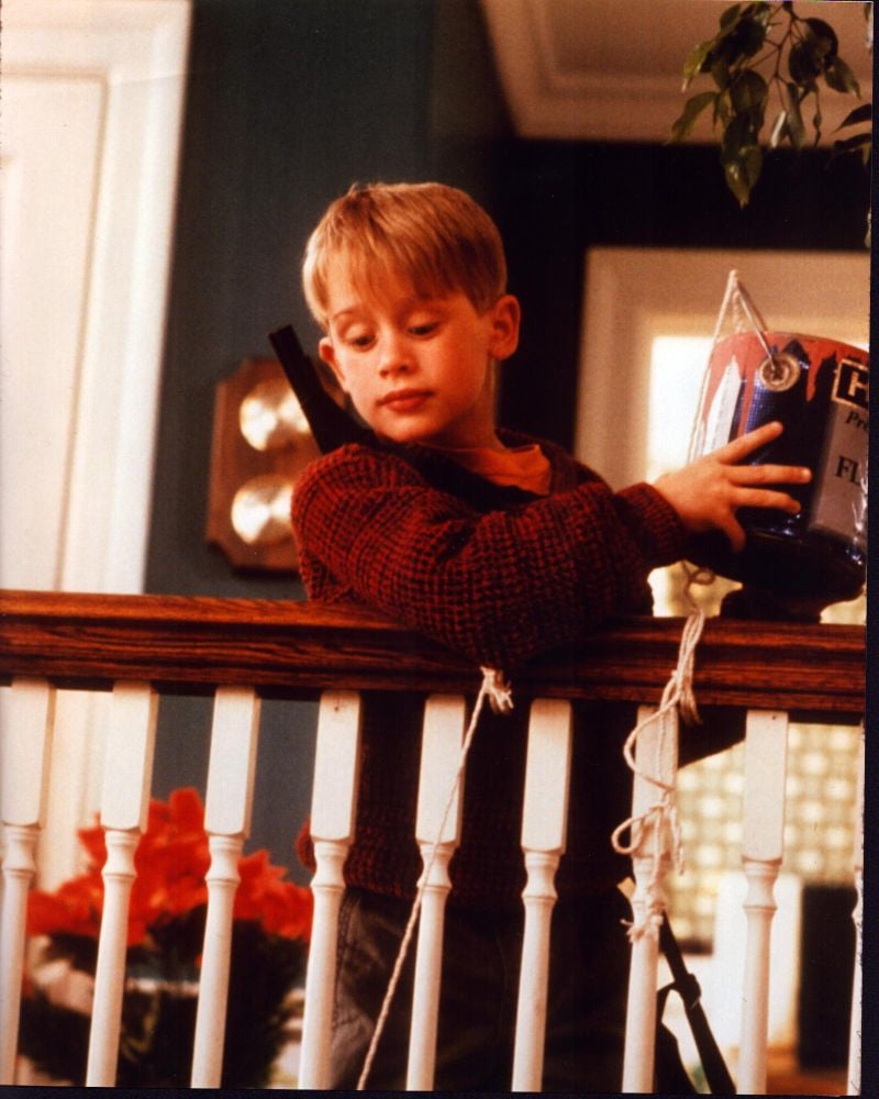 Macaulay Culkin Home Alone photo print with paint bucket