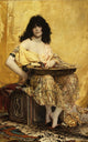 Salome art print by Henri Regnault showcasing vibrant colors and intricate details