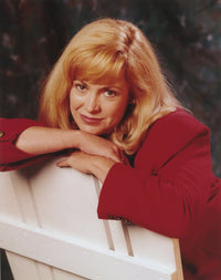 Catherine Hicks posed on chair photo print