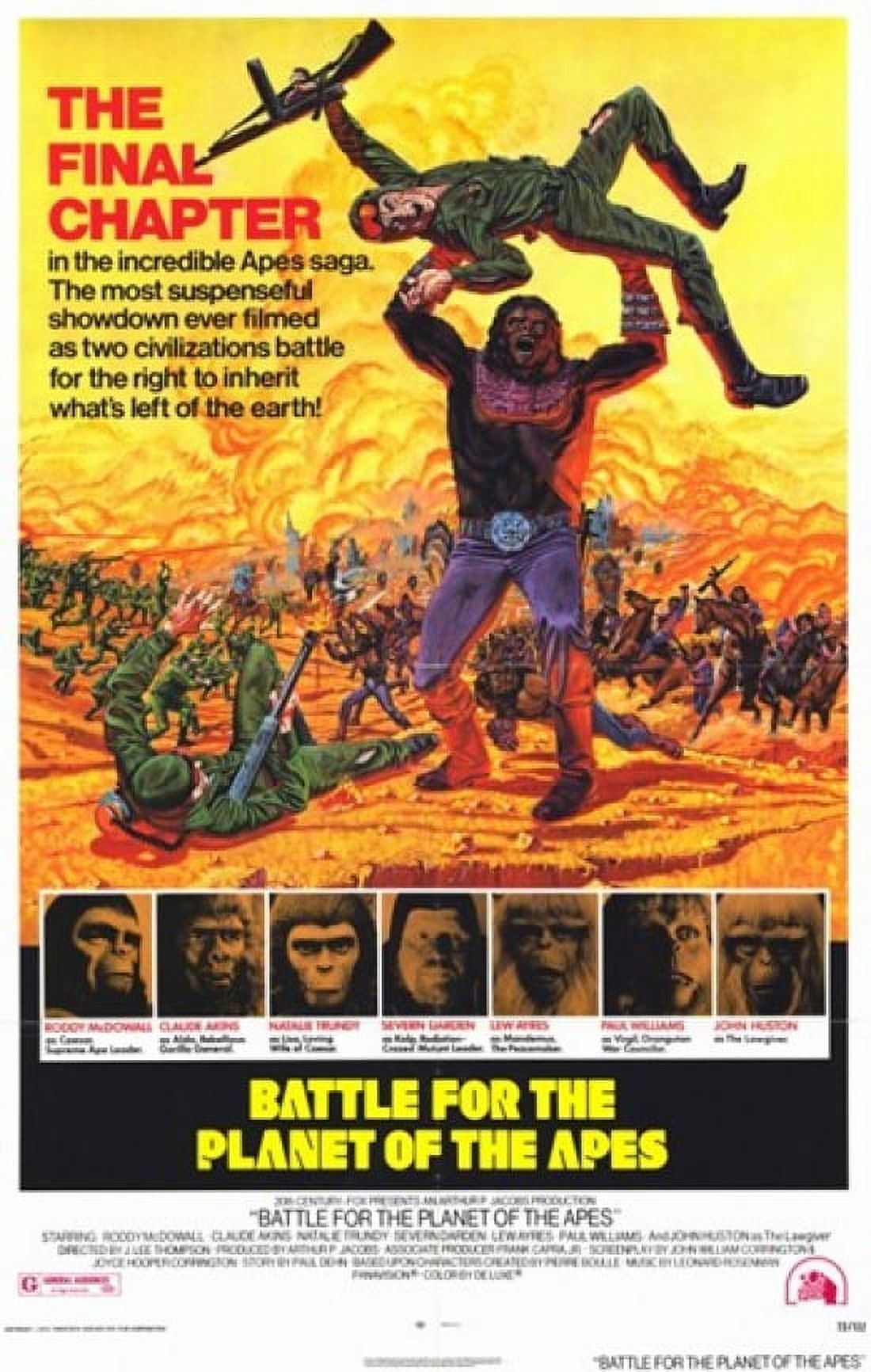 Battle for the Planet of the Apes movie poster 11x17