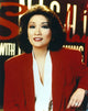 Connie Chung Portrait in Red Coat Photo Print