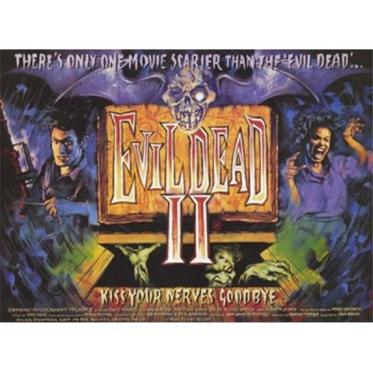 Evil Dead 2 Dead By Dawn Movie Poster 17x11