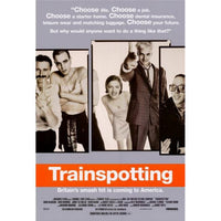 Trainspotting movie poster print showcasing iconic imagery