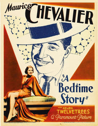 A Bedtime Story 1933 Movie Poster Print featuring Maurice Chevalier and Helen Twelvetrees