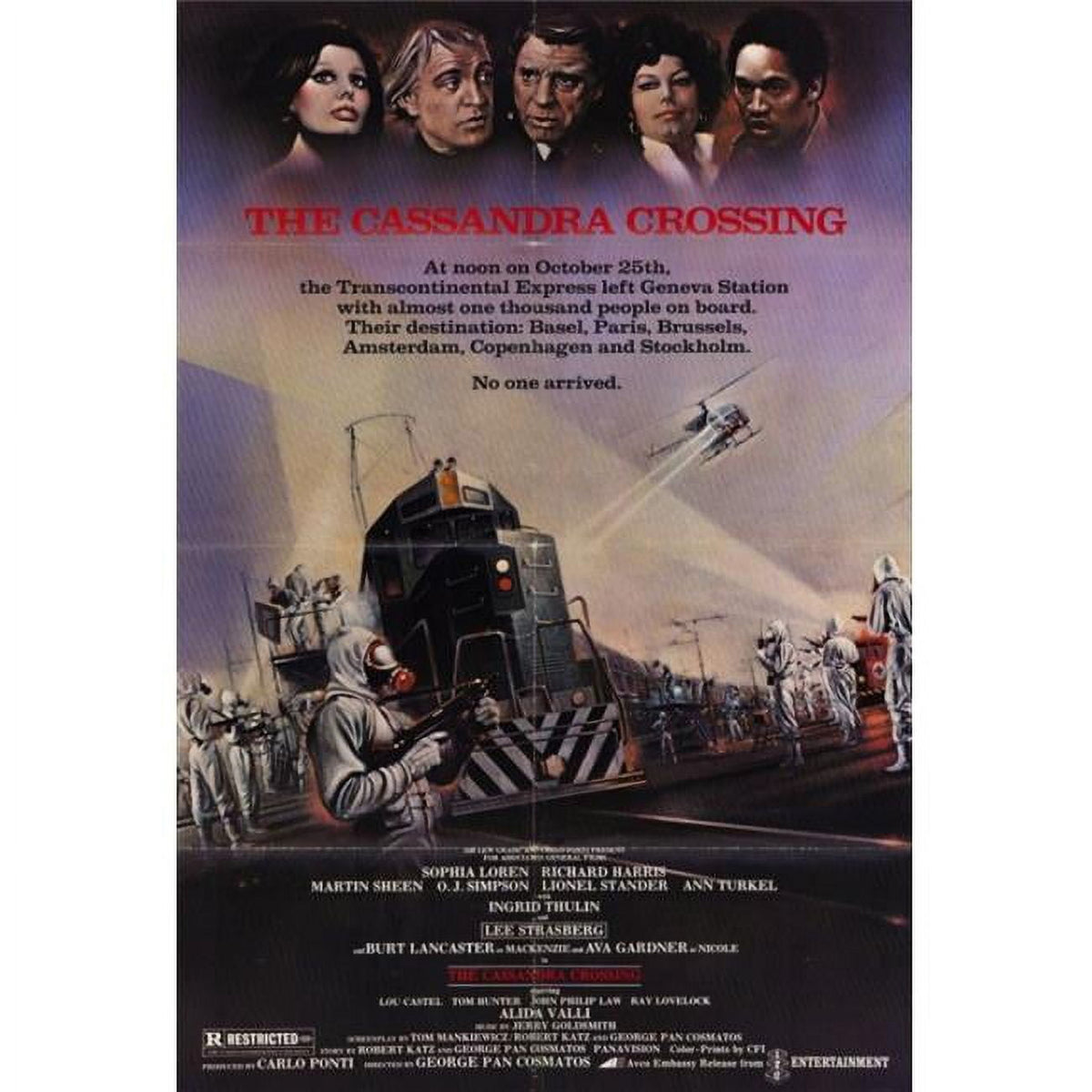 The Cassandra Crossing Movie Poster Print 27x40