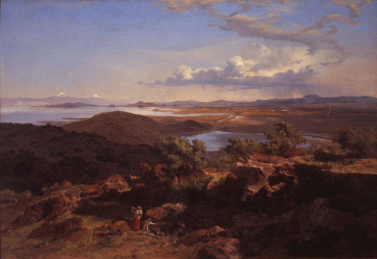 The Valley of Mexico from the Santa Isabel Mountain Range Poster Print by José María Velasco