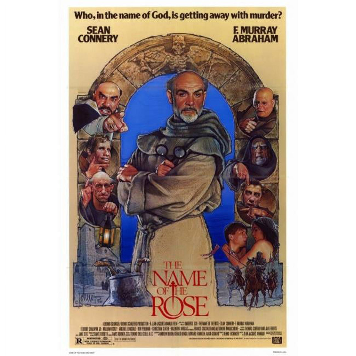 The Name of the Rose Movie Poster Print 27x40