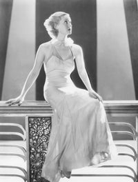 Bette Davis portrait poster print showcasing classic Hollywood elegance.
