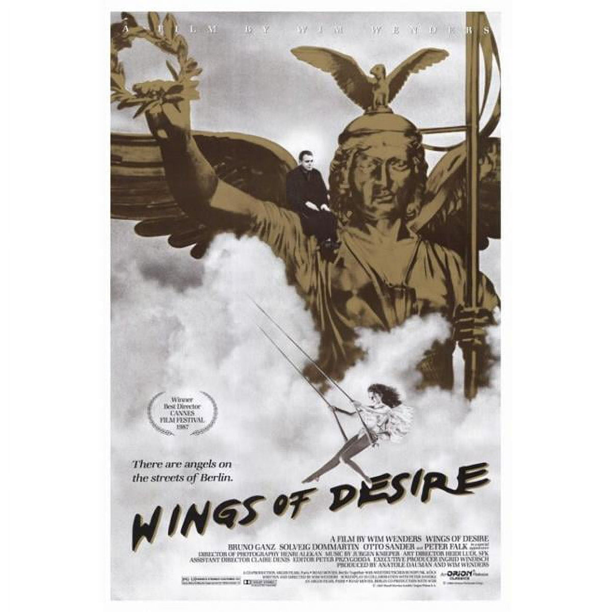 Wings of Desire movie poster print in 27x40 size