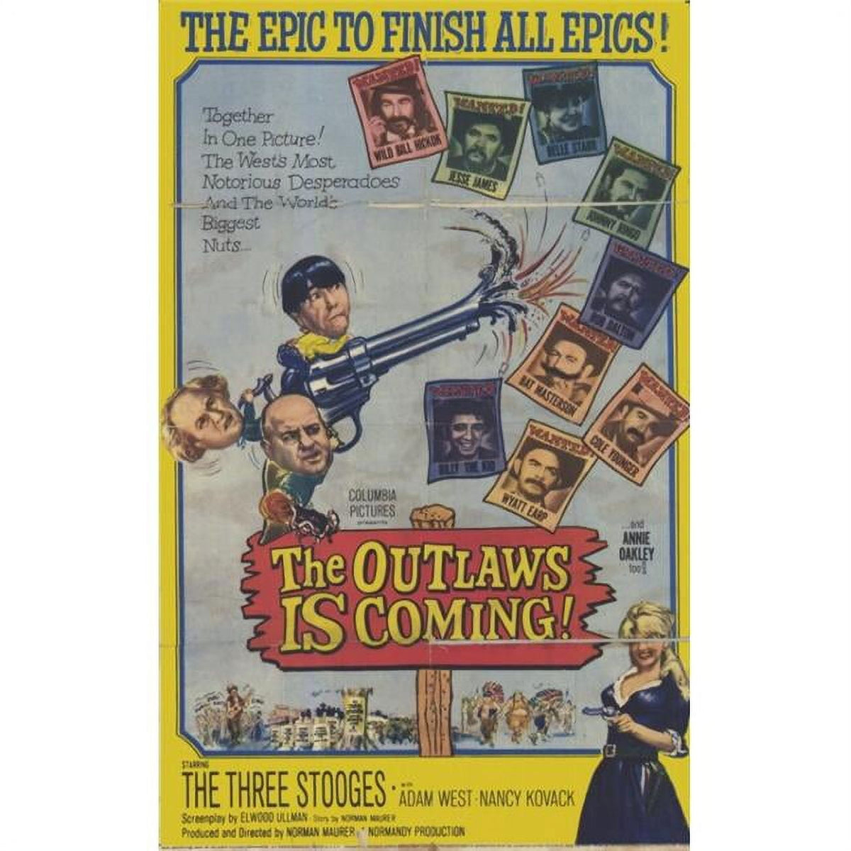 The Outlaws Is Coming movie poster in 11x17 size.