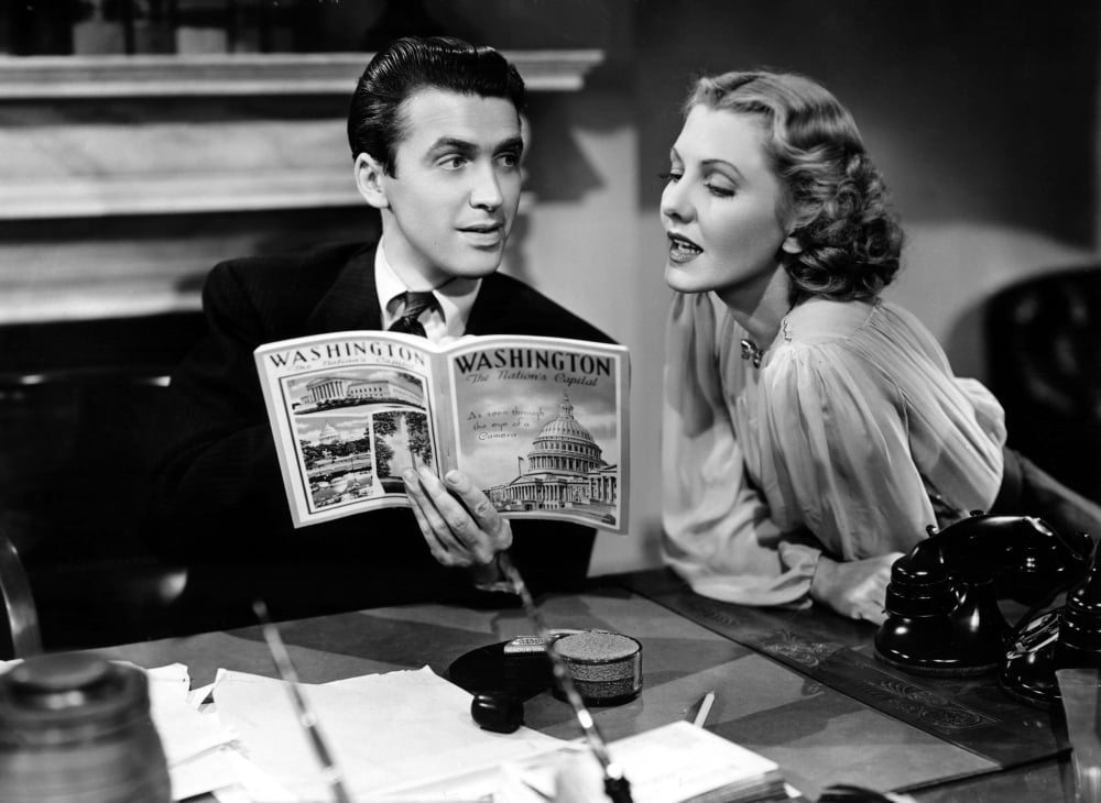 Mr. Smith Goes To Washington photo poster print featuring James Stewart and Jean Arthur