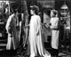 Bride of Frankenstein black and white photo print featuring Colin Clive, Elsa Lanchester, and Ernest Thesiger