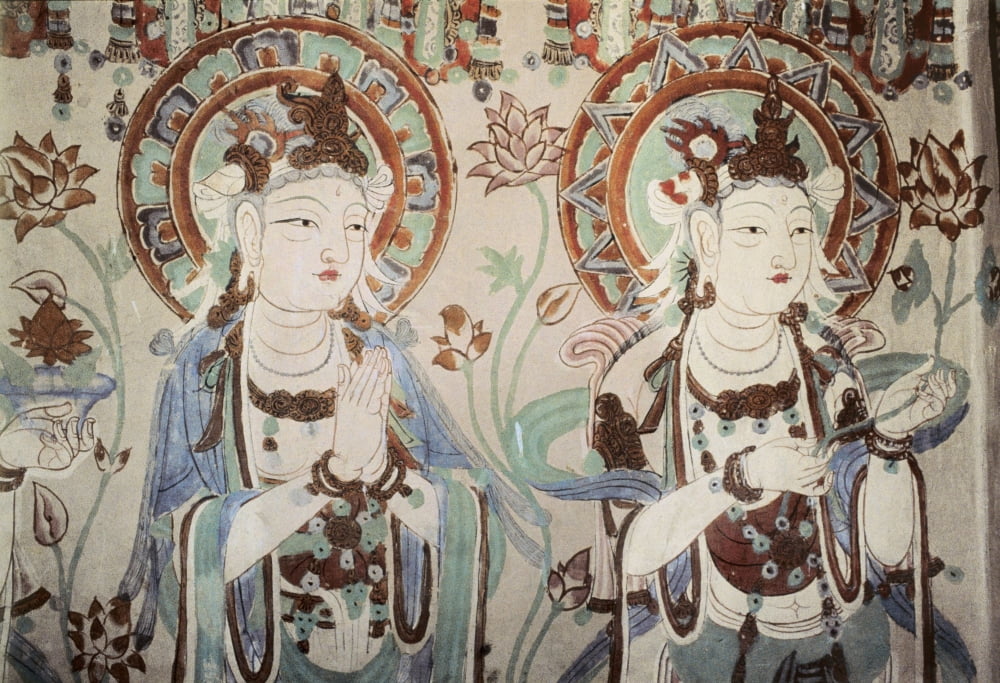 Mogao Caves Dignitaries Dynasty Poster Print - Chinese Art