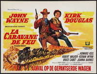 The War Wagon movie poster print featuring John Wayne and Kirk Douglas.