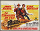 The War Wagon movie poster print featuring John Wayne and Kirk Douglas.