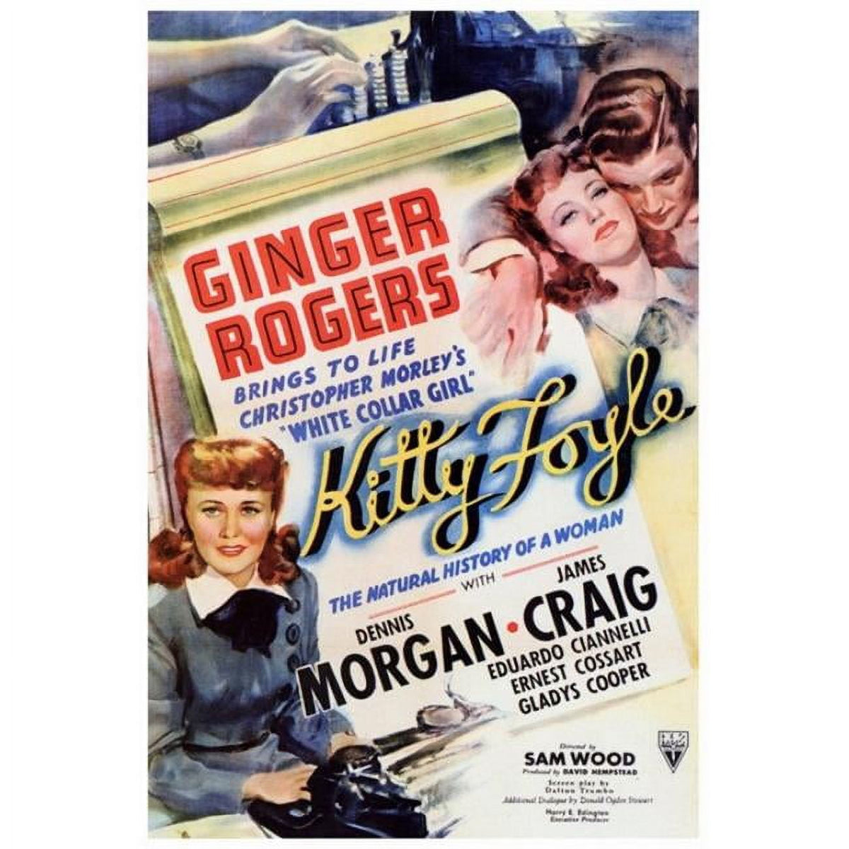 Kitty Foyle: The Natural History of a Woman movie poster print
