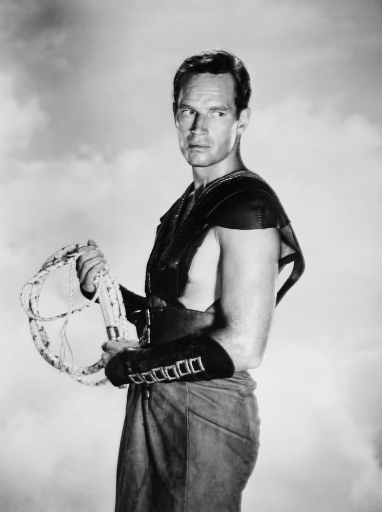 Ben-Hur movie poster print featuring Charlton Heston from the 1959 classic