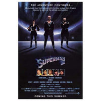 Superman II Movie Poster Print 27x40 featuring iconic superhero artwork.