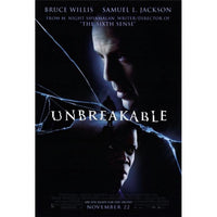 Unbreakable Movie Poster Print - 27x40 size featuring suspenseful film imagery.