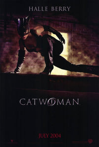 Catwoman Movie Poster Print showcasing the iconic anti-heroine in vibrant colors.