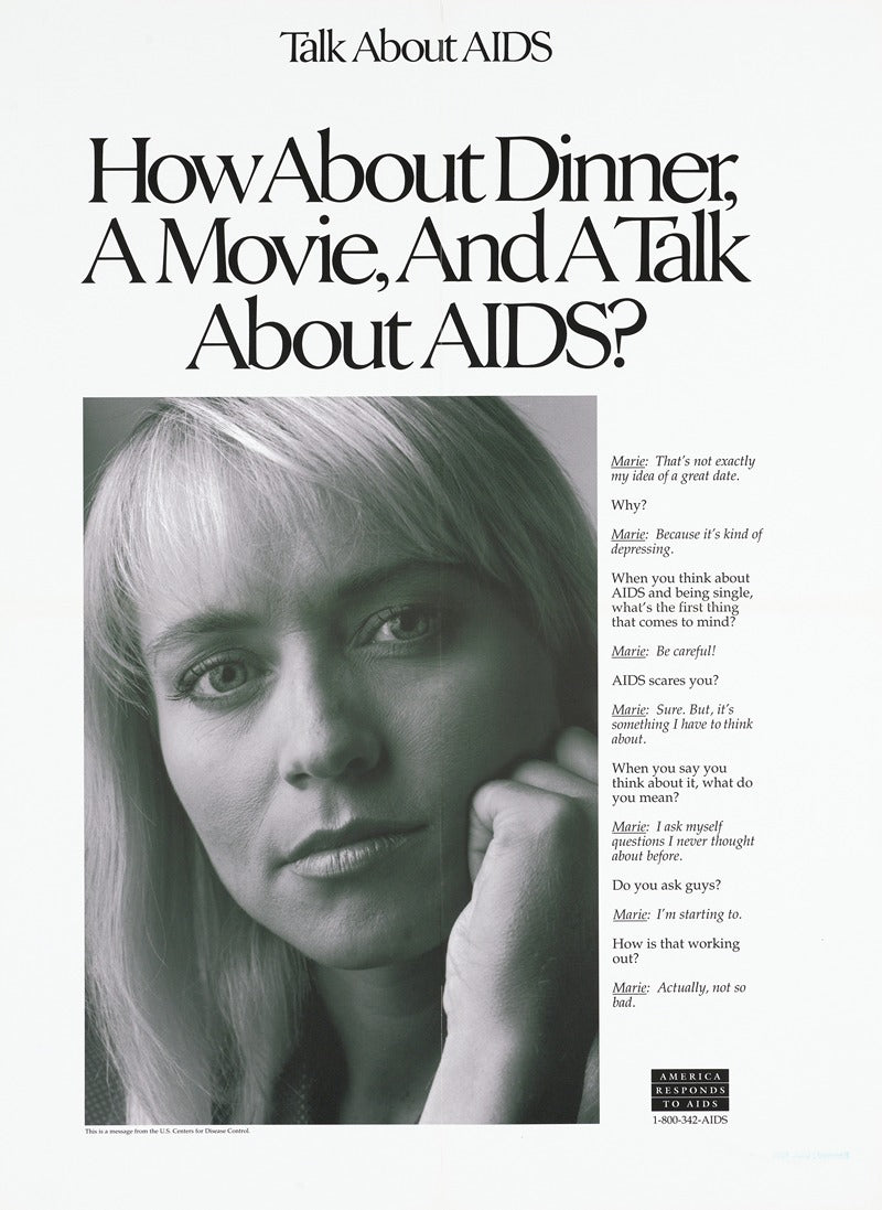 Dinner, a Movie, and a Talk about AIDS Poster Print (1993)