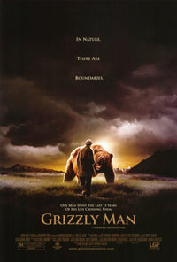 Grizzly Man movie poster print showcasing Timothy Treadwell's journey with nature.