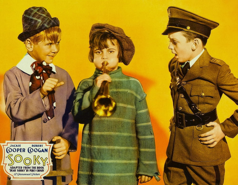 Sooky From Left On Us Jumbo Lobby Card featuring Robert Coogan and Jackie Searl - 1931 Movie Masterprint
