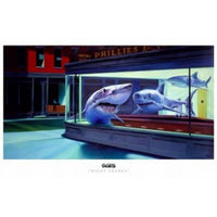 Night Sharks Movie Poster - 17x11 Print showcasing underwater adventure.