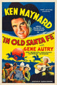 In Old Santa Fe 1934 movie poster featuring Ken Maynard and Gene Autry.