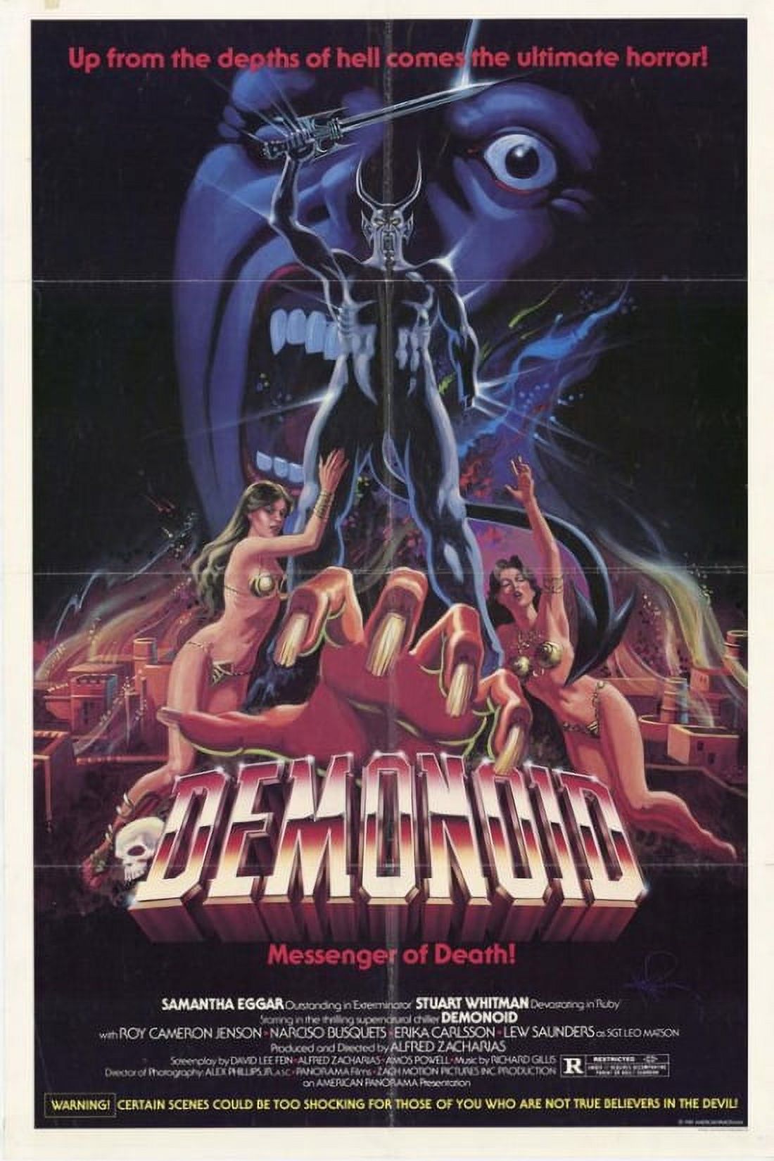 Demonoid Horror Movie Poster 11x17 print for home decor.