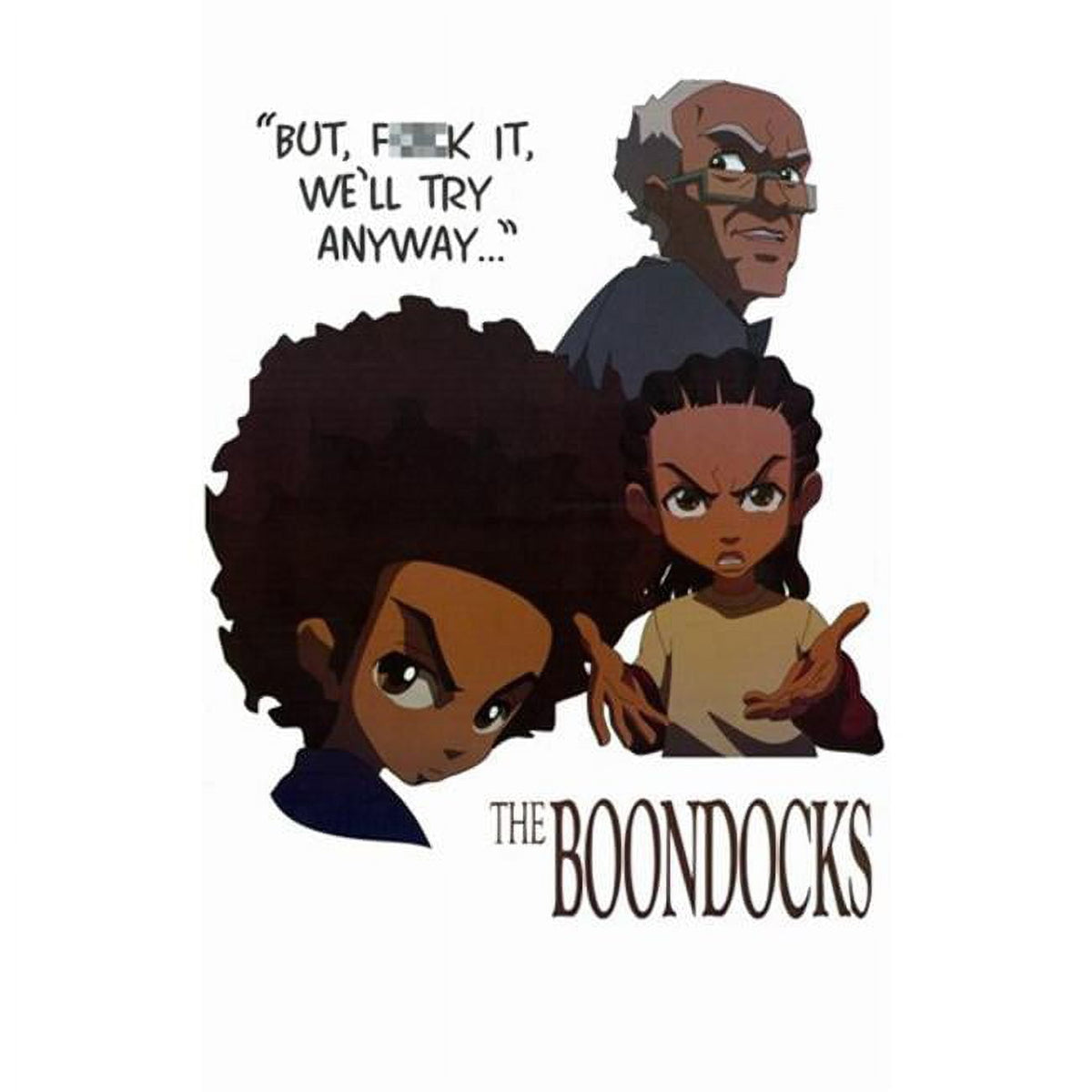 The Boondocks Movie Poster - 11x17 print showcasing vibrant animation style.