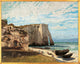 The Cliff at Etretat After The Storm Poster Print showcasing dramatic cliffs and turbulent seas.