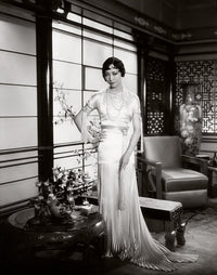 Anna May Wong in white dress photo print - available in multiple sizes.