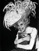 Carol Channing wearing a feathered hat photo print.