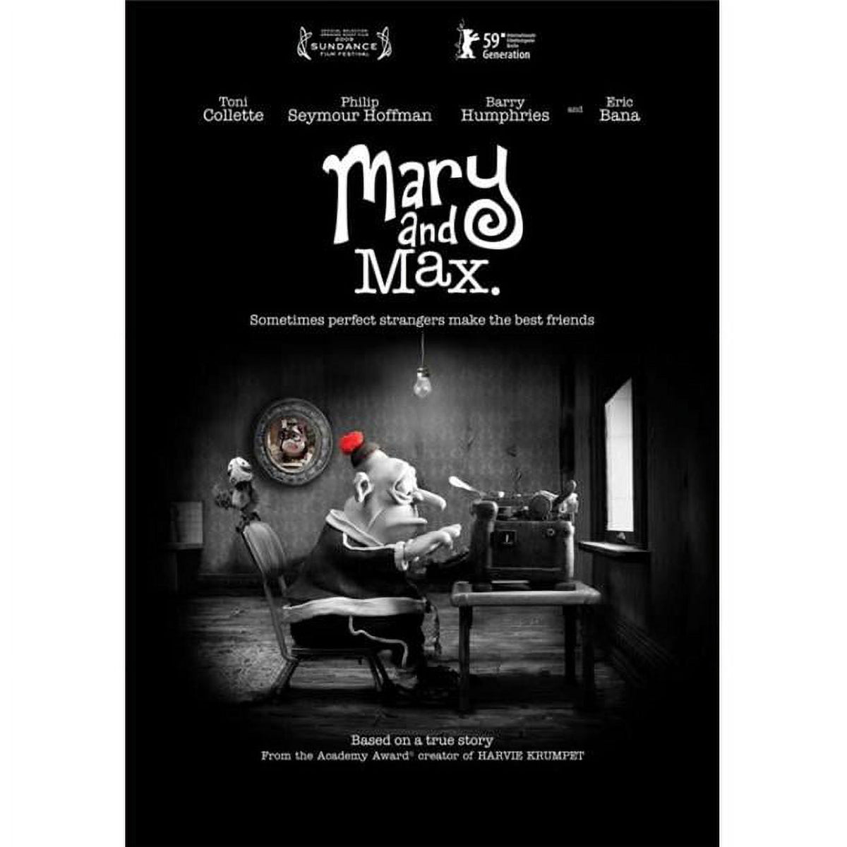 Mary and Max Movie Poster Print showcasing vibrant colors and whimsical design.