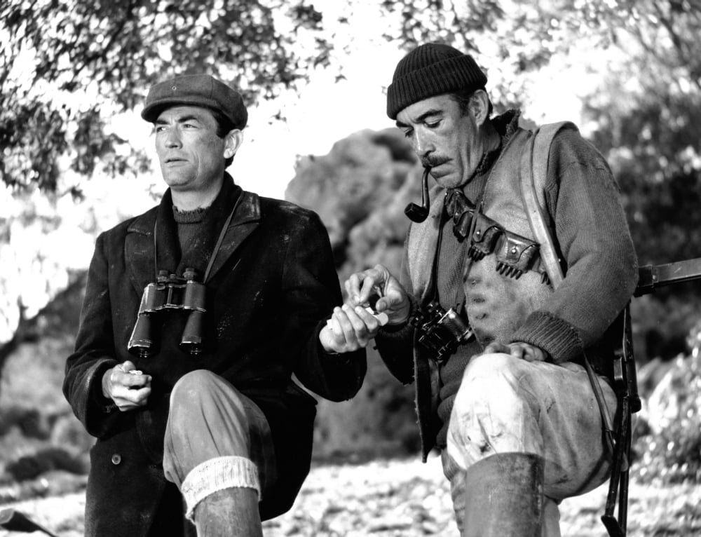 The Guns of Navarone movie photo print featuring Gregory Peck and Anthony Quinn.