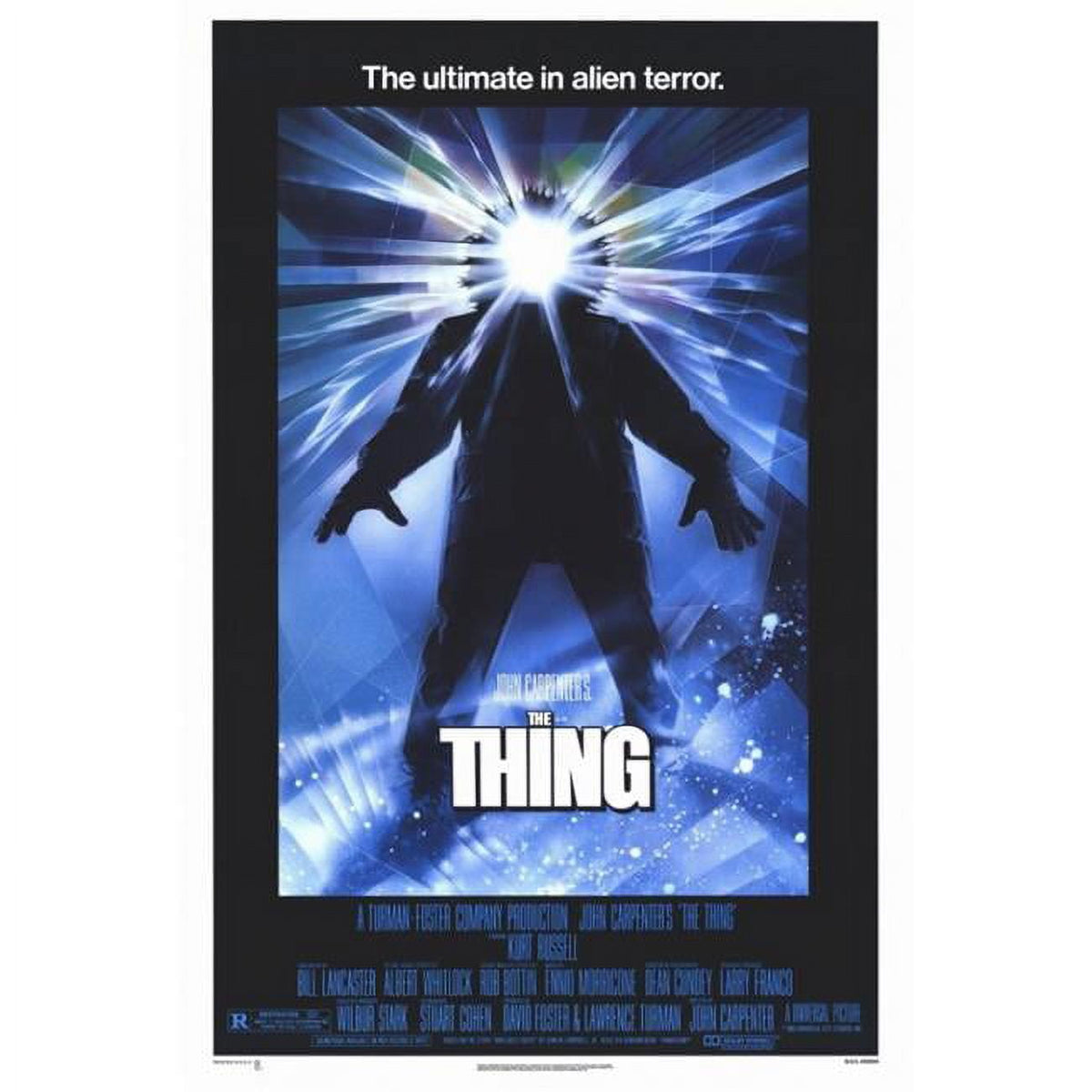 The Thing Movie Poster Print showcasing classic horror art.
