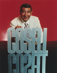 Howard Cosell posed in white tuxedo photo print