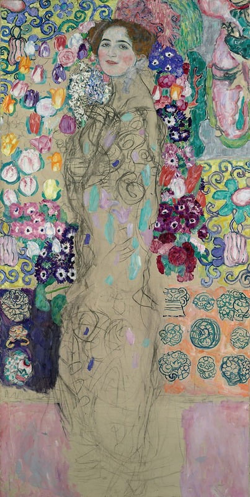Posthumous Portrait of Ria Munk III Poster Print by Gustav Klimt
