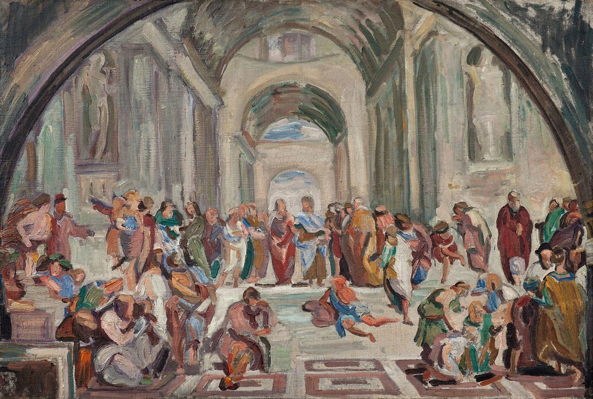 The School of Athens Poster Print by J.A. Jerichau 18x24