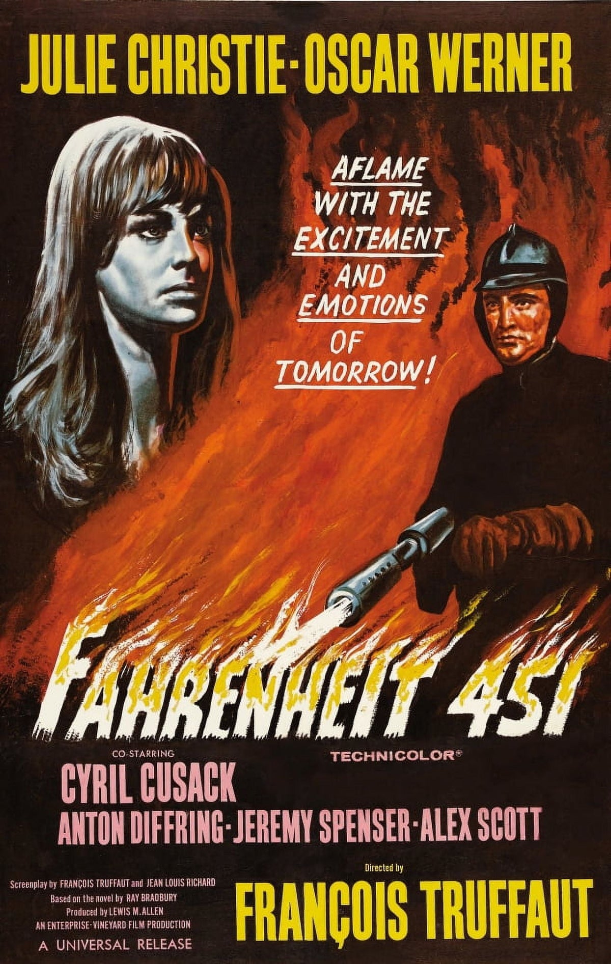 Fahrenheit 451 Movie Poster Masterprint, 11 x 17