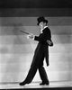 Fred Astaire Dancing in Top Hat Black and White Photo Print