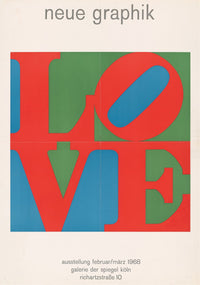 Love. Neue Graphik 1968 Poster Print by Robert Indiana