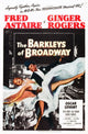 The Barkleys of Broadway movie poster print featuring Fred Astaire and Ginger Rogers.