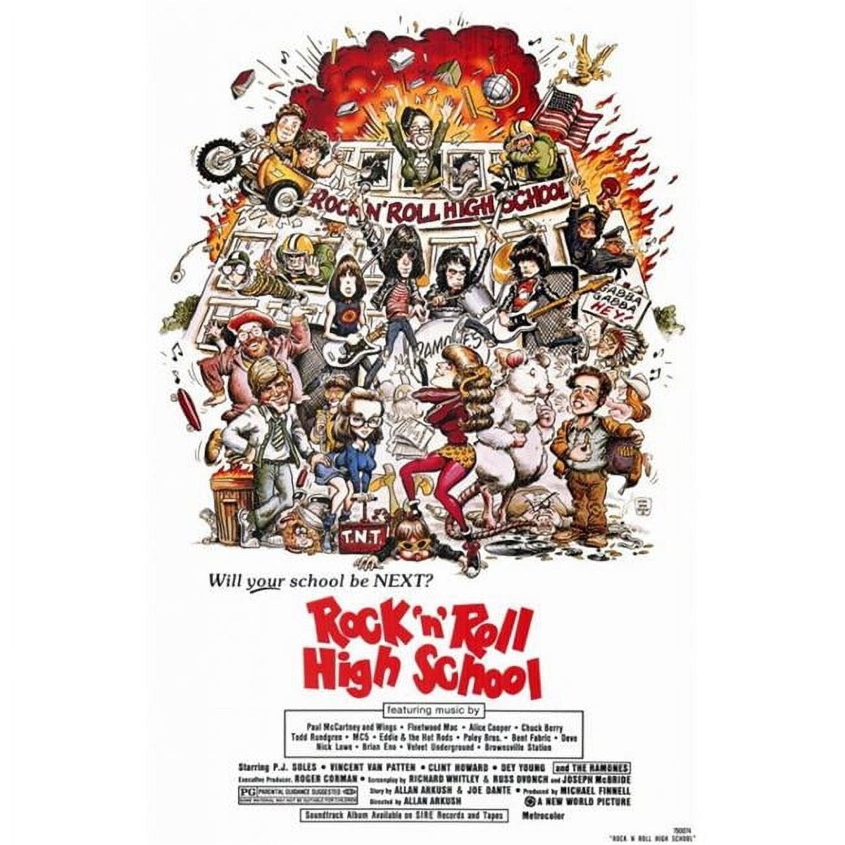 Rock 'n' Roll High School Movie Poster 11x17