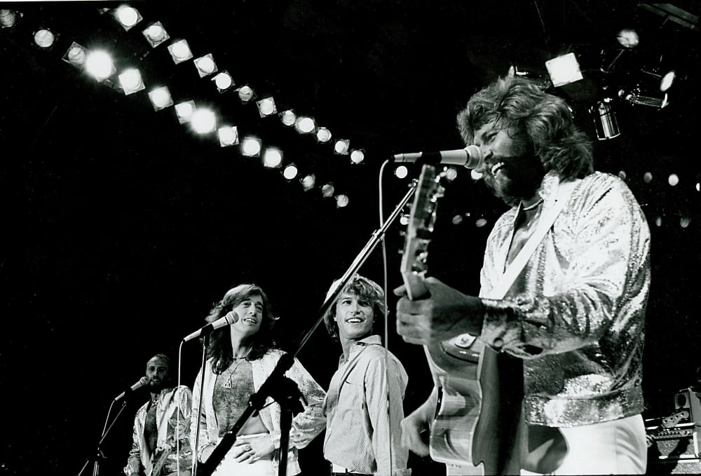 Bee Gees on stage concert photo print