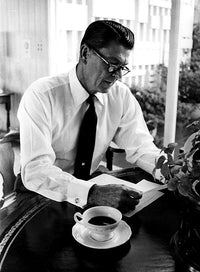 Governor Ronald Reagan Reading Photo Print in 8x10 and 16x20 sizes.